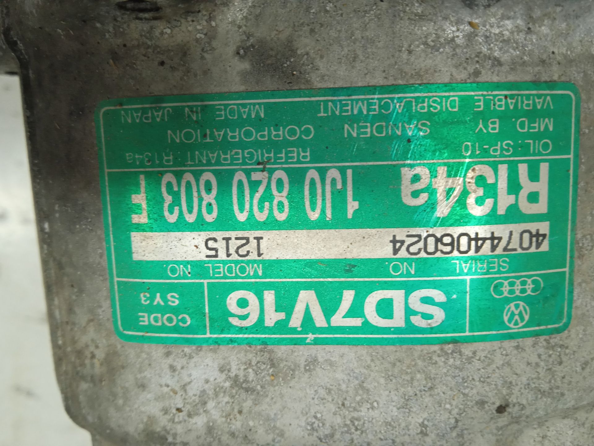 Compresor aire acondicionado volkswagen golf iv berlina (1j1)(10.1997) v6