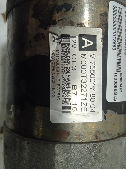 Motor arranque bmw mini (r50r53) cooper s