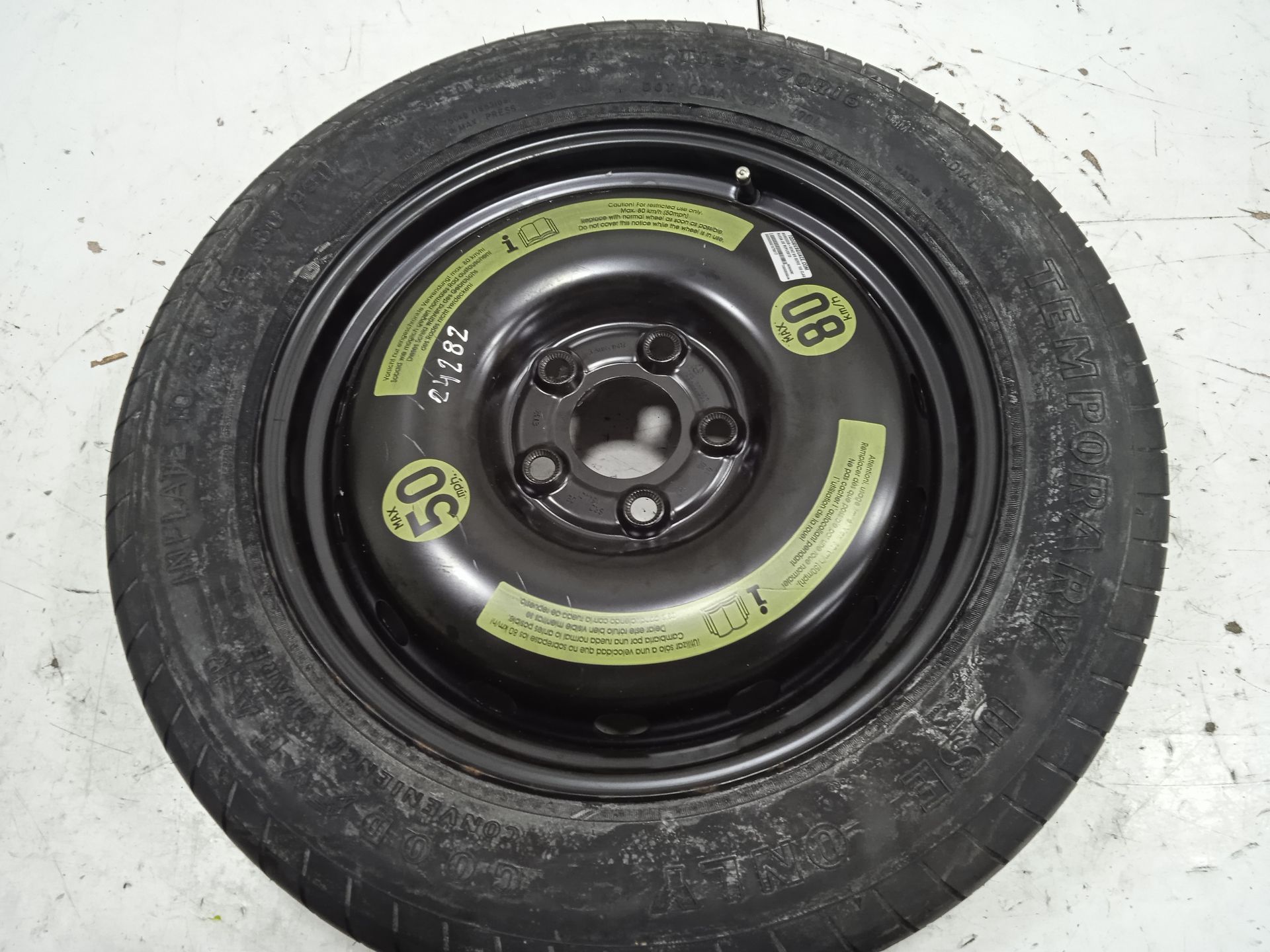 Rueda de repuesto mercedes-benz clase a (bm 169) 