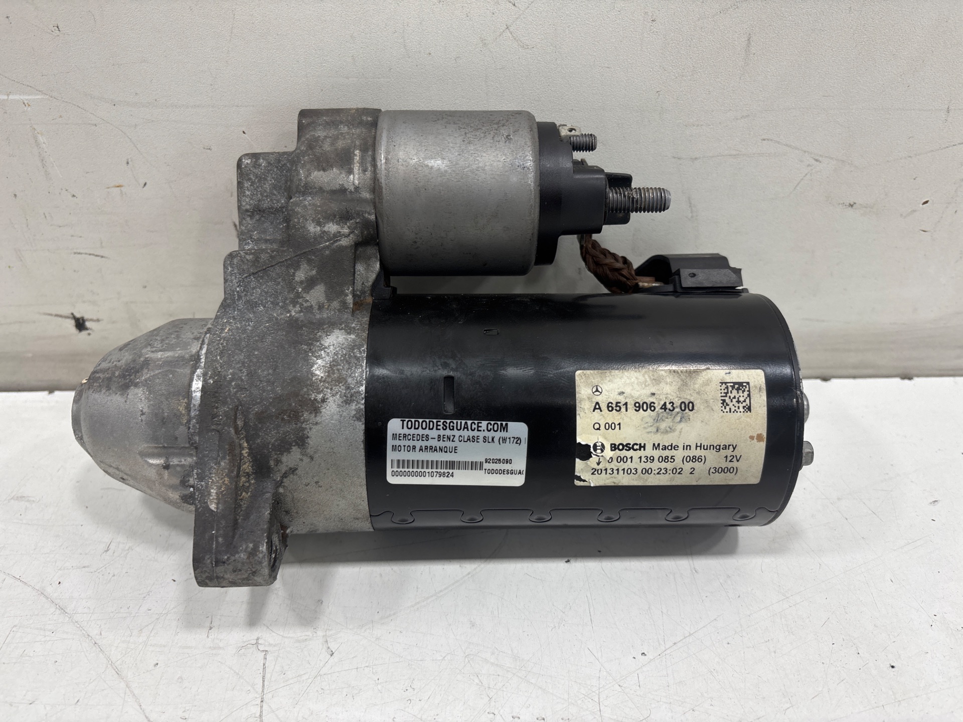 Motor arranque   no identificado