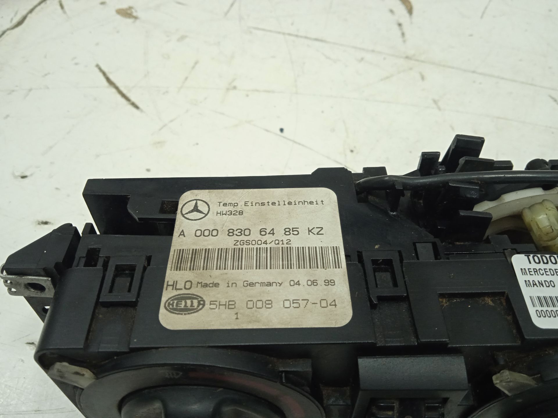Mando calefaccion / aire acondicionado 108 cdi     (638.094)