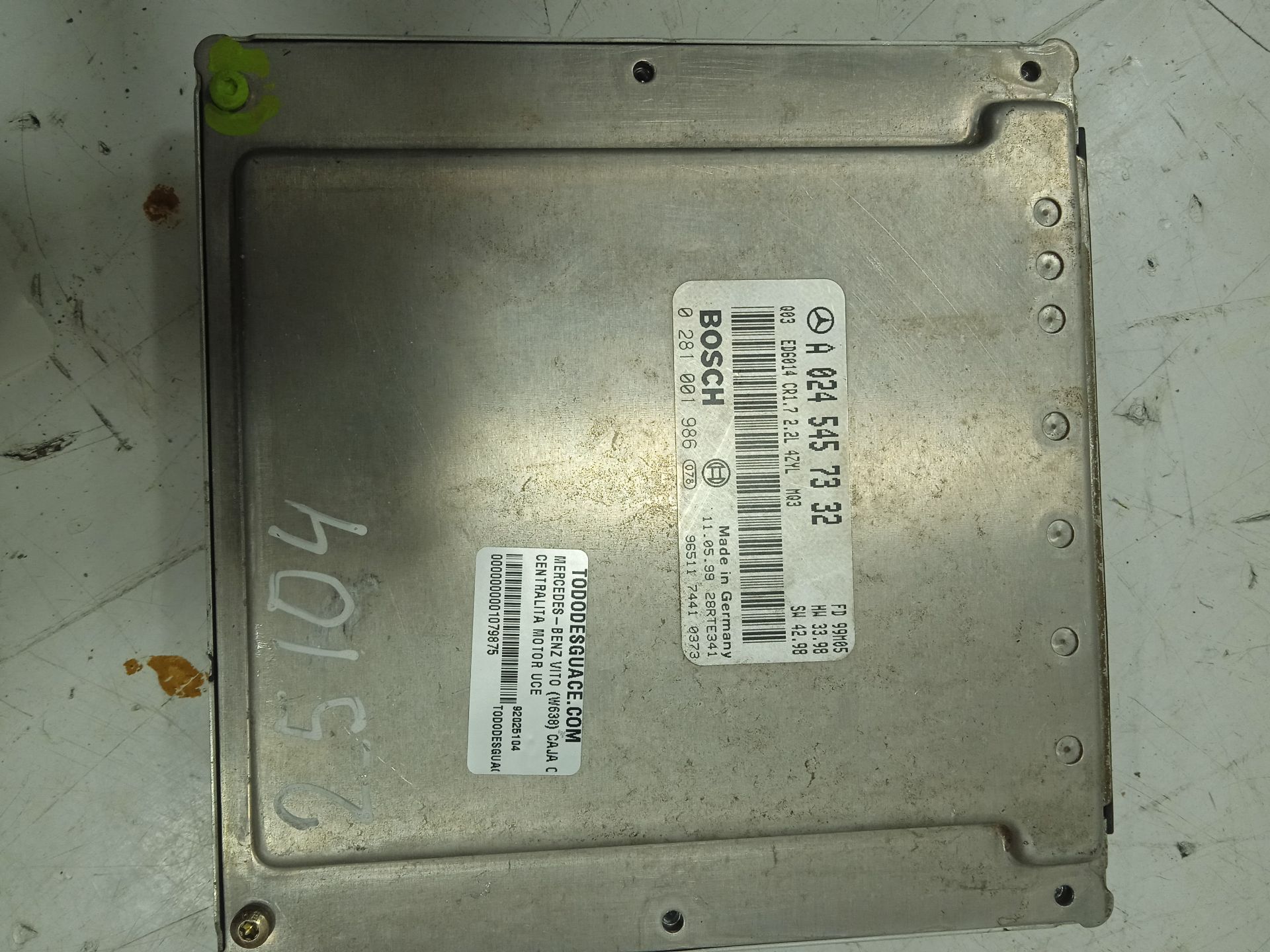 Centralita motor uce 108 cdi     (638.094)