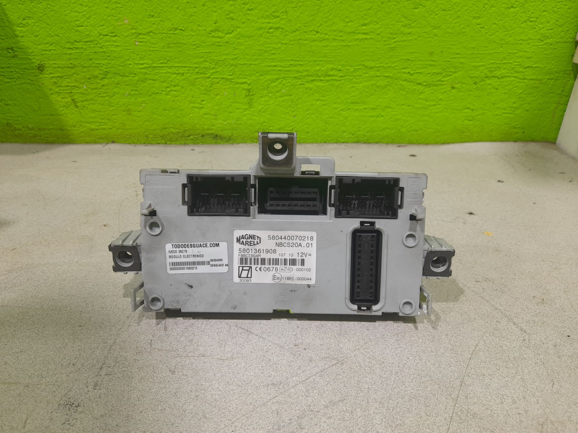 Modulo electronico iveco  no identificado