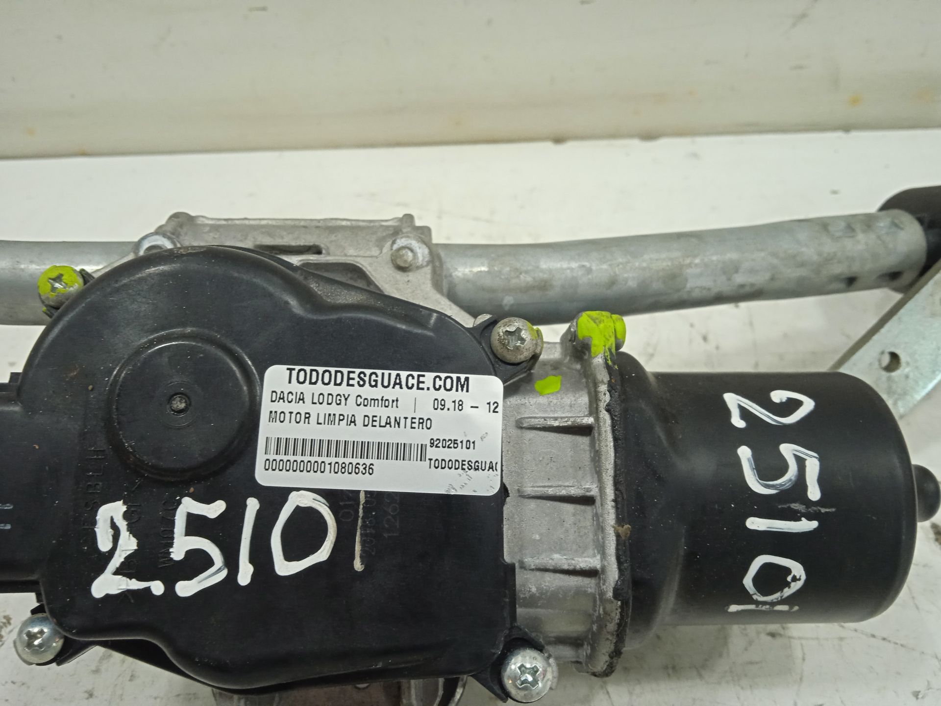 Motor limpia delantero dacia lodgy comfort