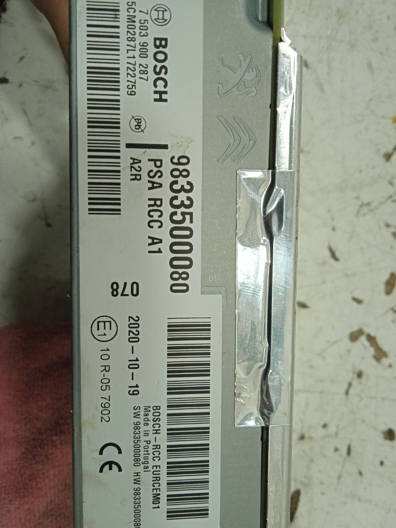 Sistema audio / radio cd   no identificado