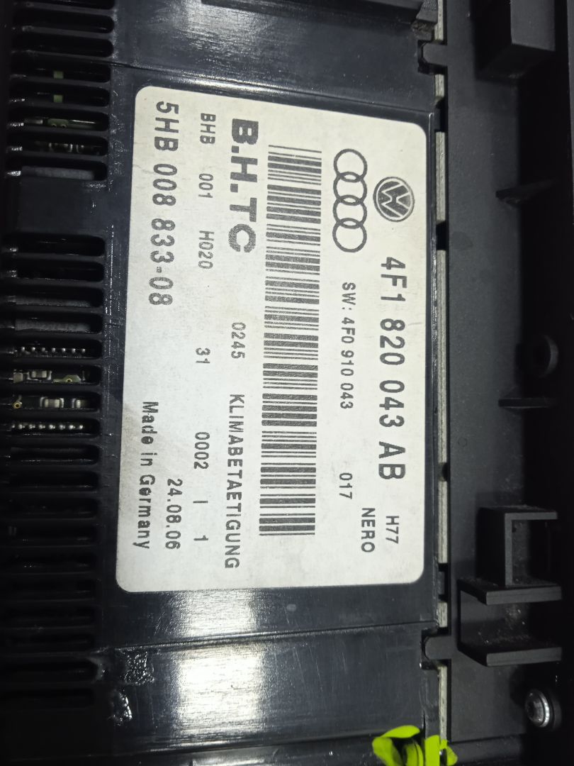 Mando calefaccion / aire acondicionado audi a6 avant (4f5) 2.0 tdi