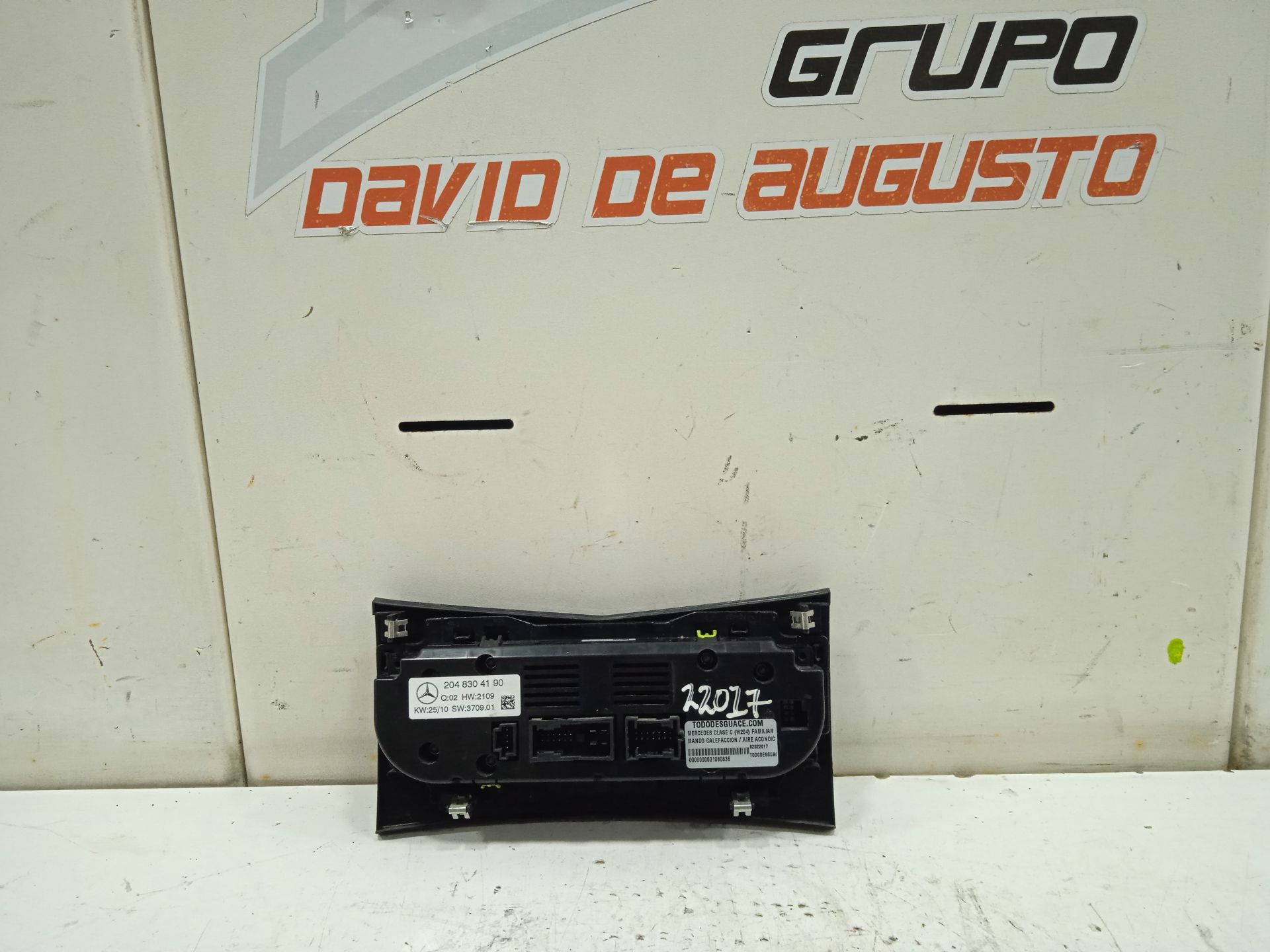 Mando calefaccion / aire acondicionado mercedes-benz clase c (bm 204) familiar c 200 t cdi blueefficiency (20