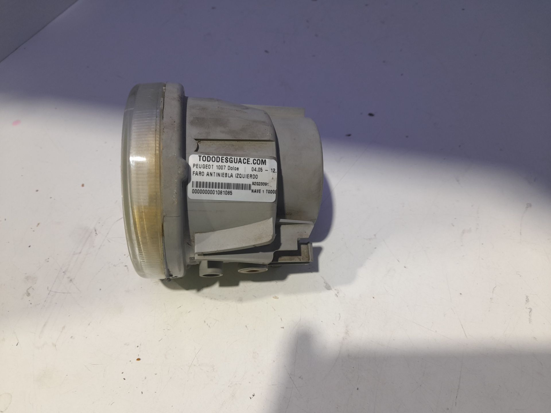 Faro antiniebla izquierdo peugeot 1007 dolce