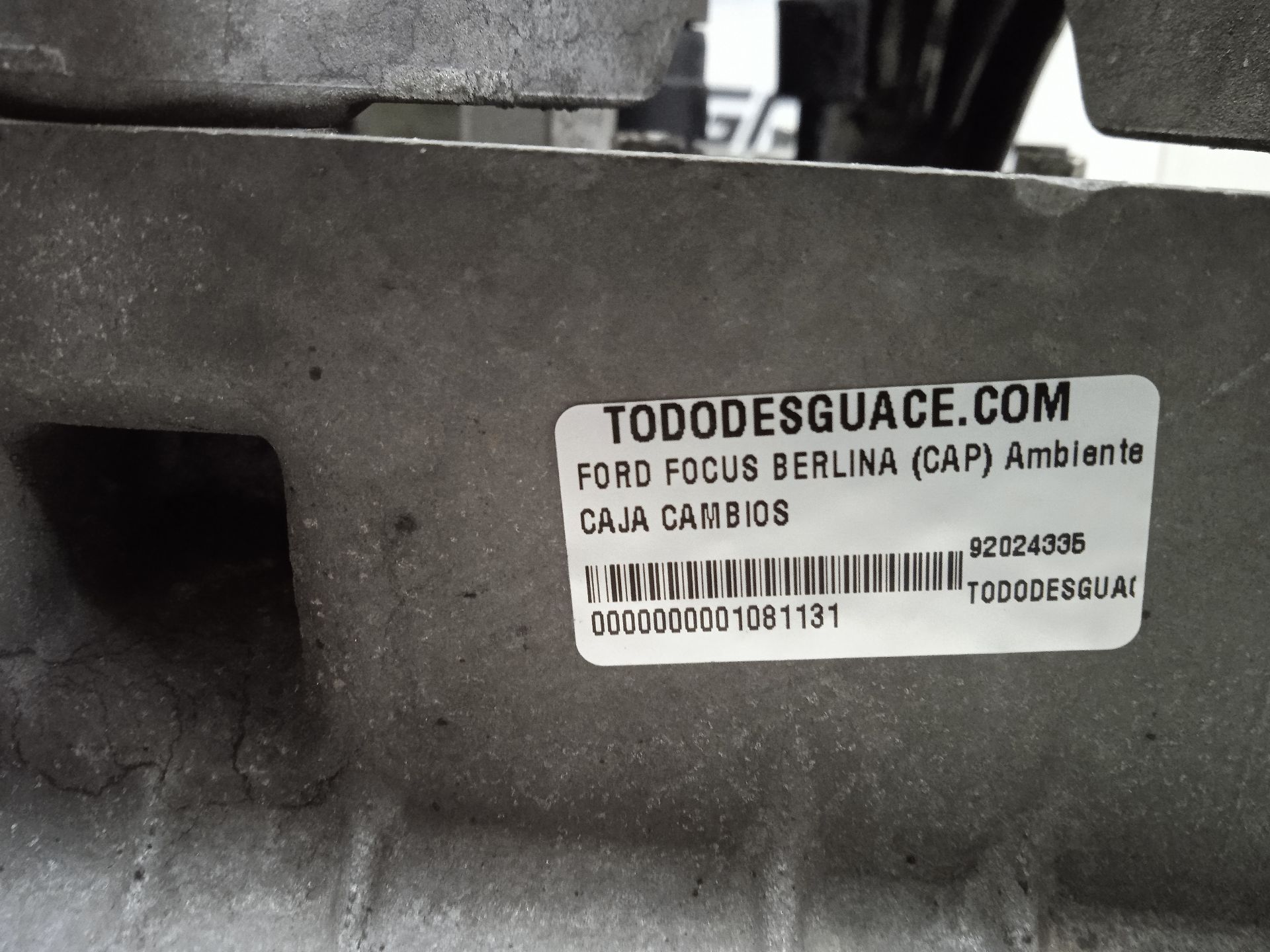 Caja cambios ford focus berlina (cap) ambiente (d)