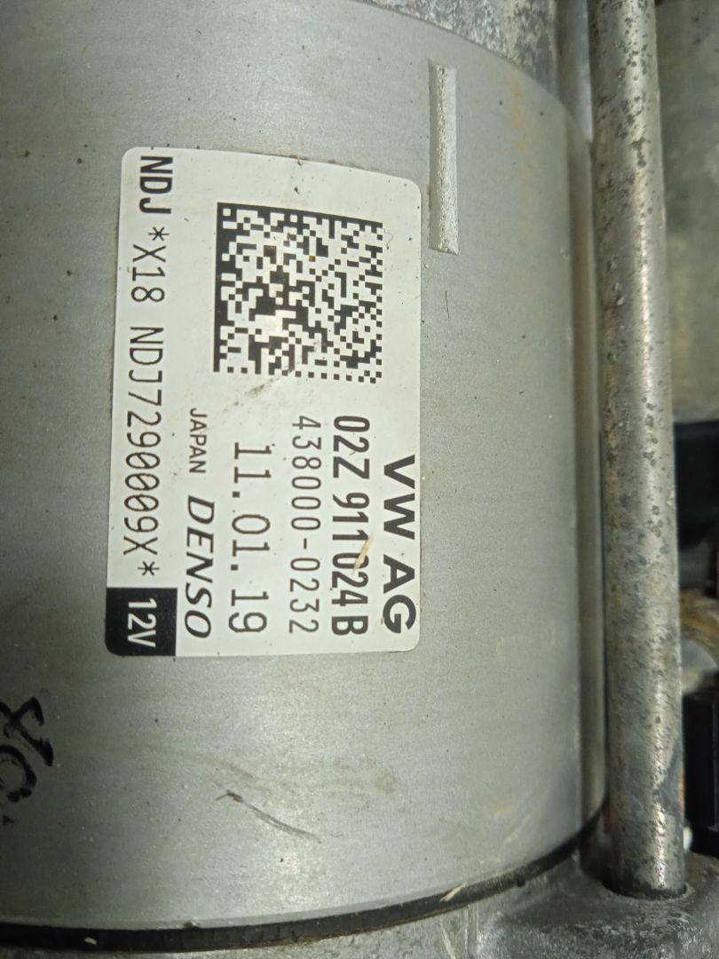 Motor arranque   no identificado