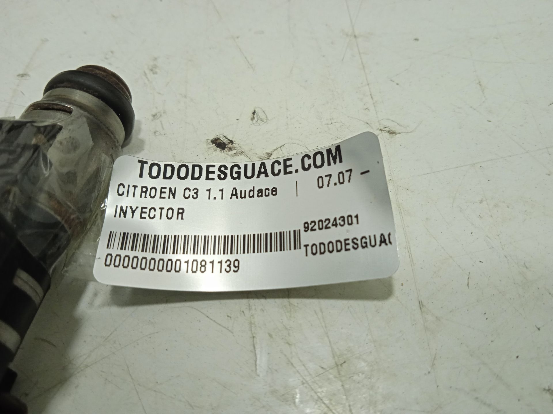 Inyector   no identificado