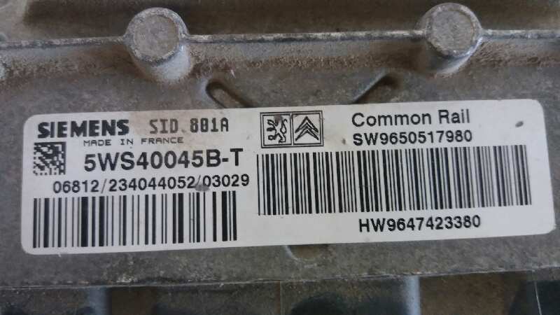  centralita motor uce   peugeot 307 (s1) xr 2.0 hdi cat