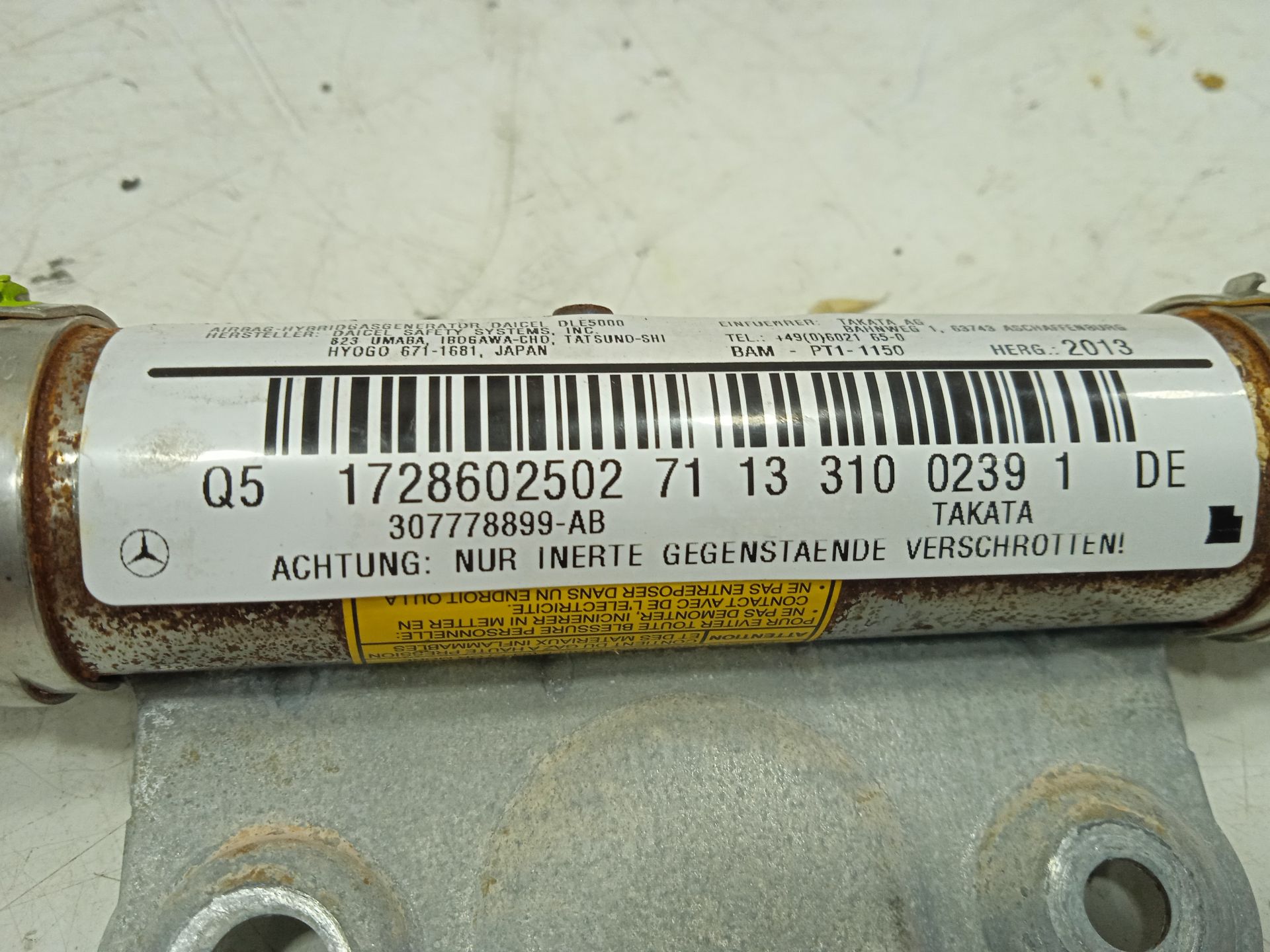 Airbag cortina delantero izquierdo   no identificado