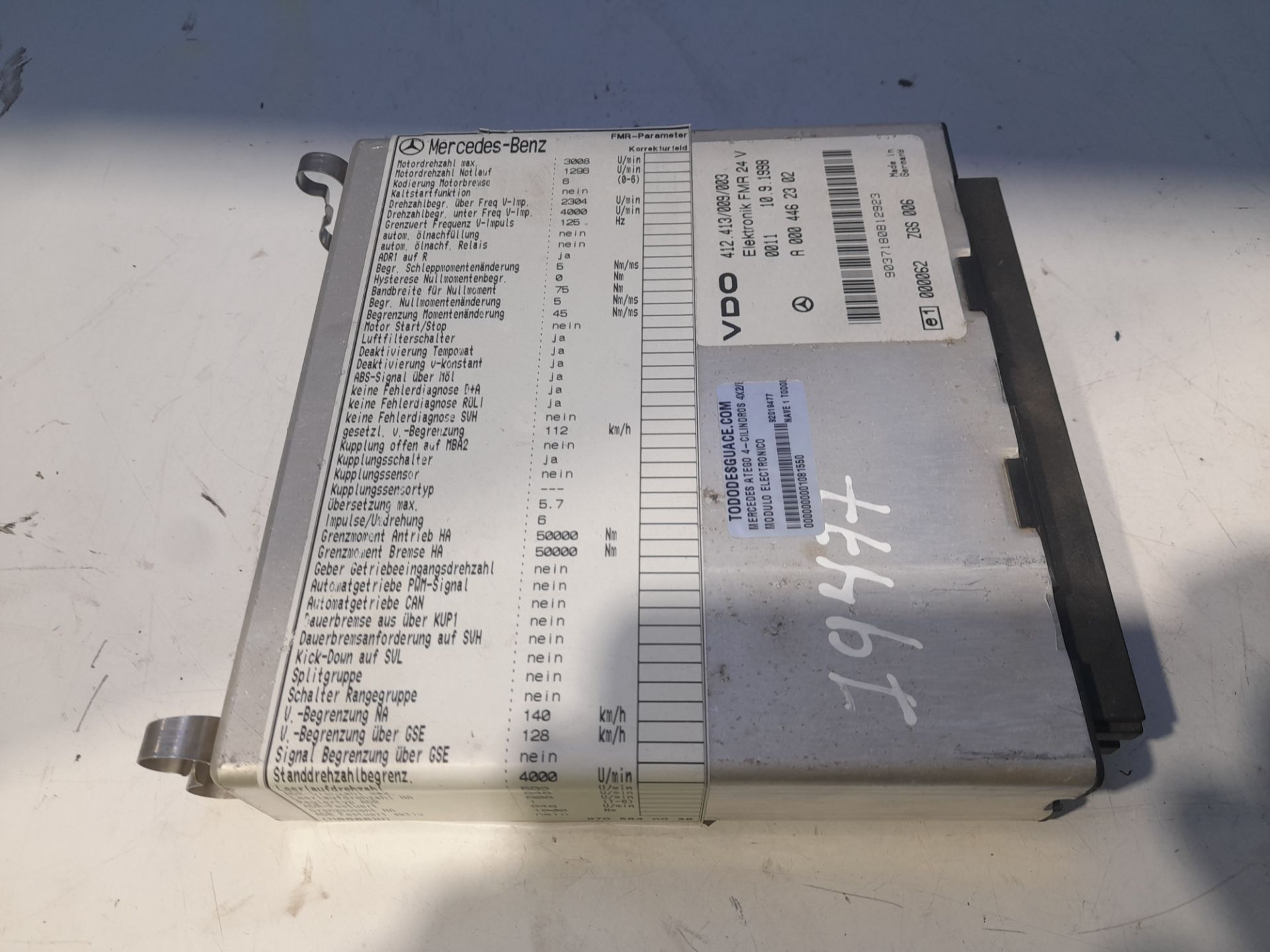 Modulo electronico mercedes-benz atego 4-zyl. 4x2 bm 970256 (1998) 1215  (4x2)  om 904 la s (cort