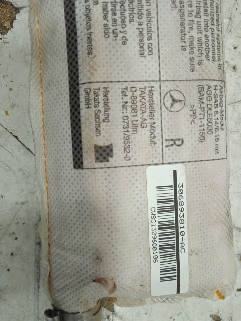 Airbag cortina delantero derecho   no identificado