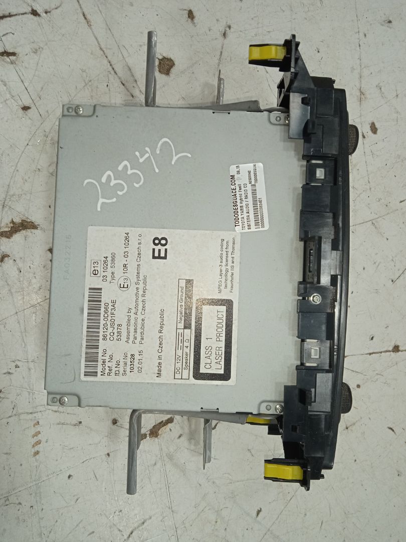 Sistema audio / radio cd toyota yaris (p13) hybrid feel!