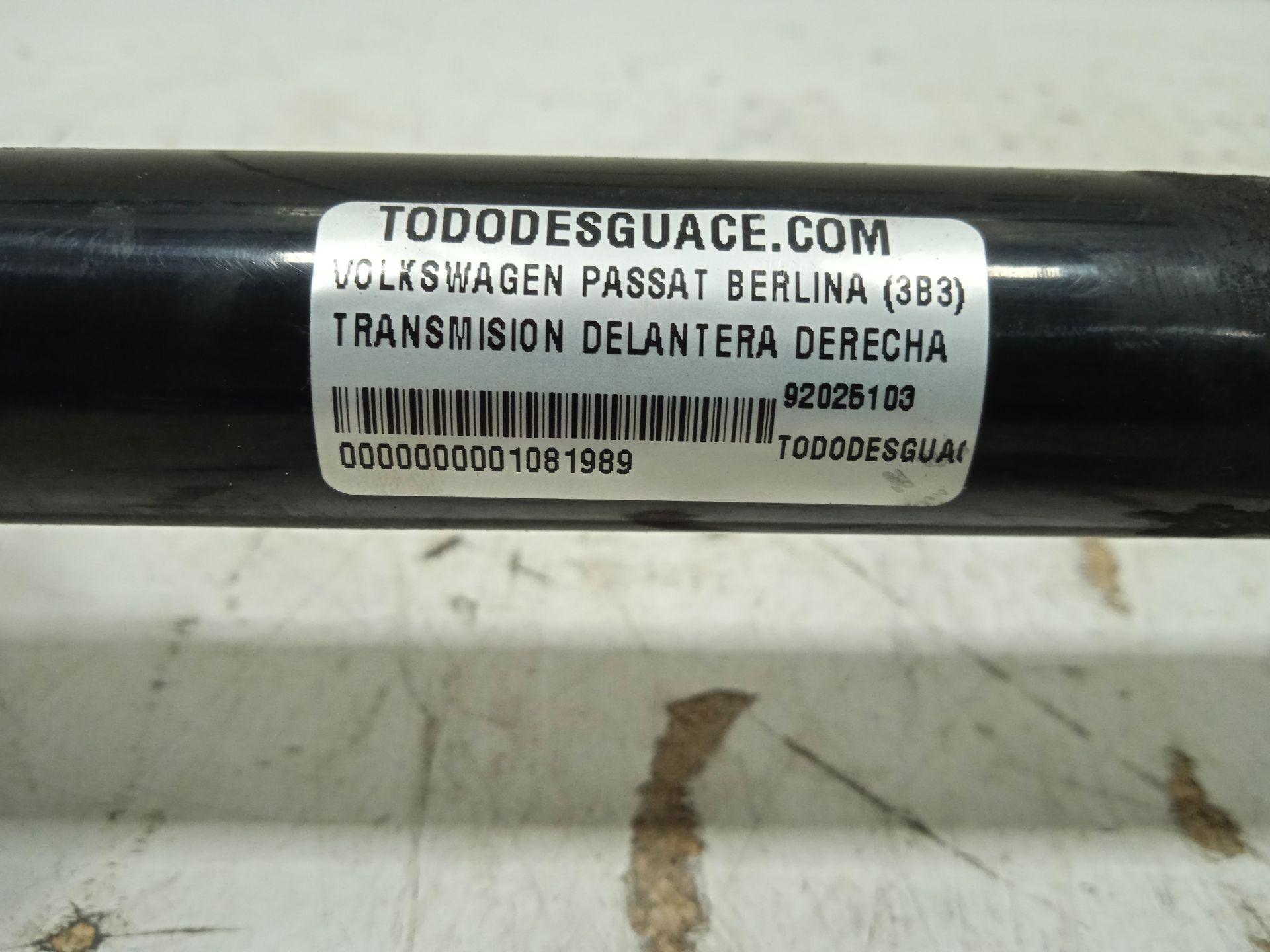 Transmision delantera derecha volkswagen passat berlina (3b3) edition