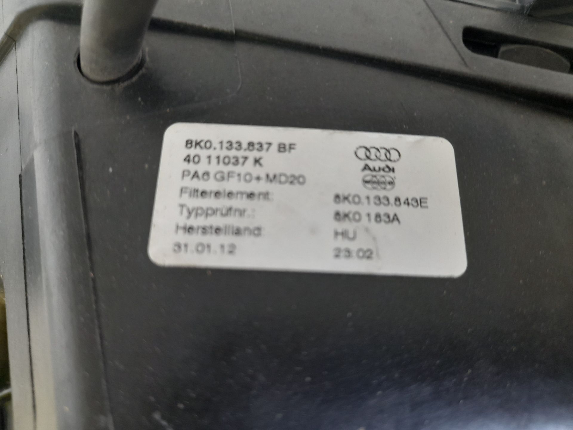 Caja filtro aire audi q5 (8r) 2.0 tdi (125kw)