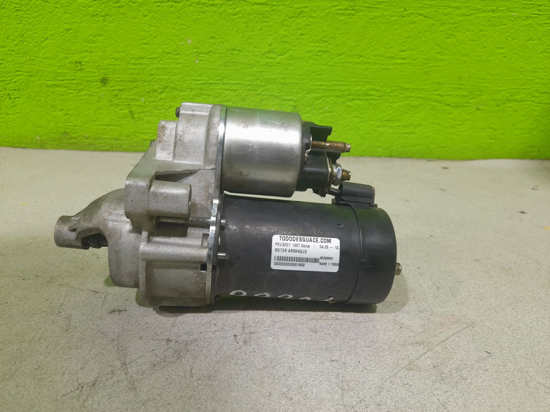 Motor arranque peugeot 1007 dolce