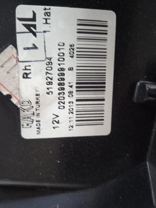 Piloto trasero derecho fiat iii punto (199) easy