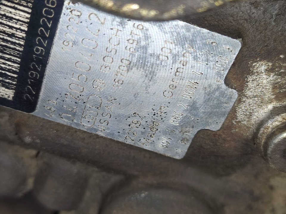 Bomba inyeccion nissan cabstar cabina doble cabina doble