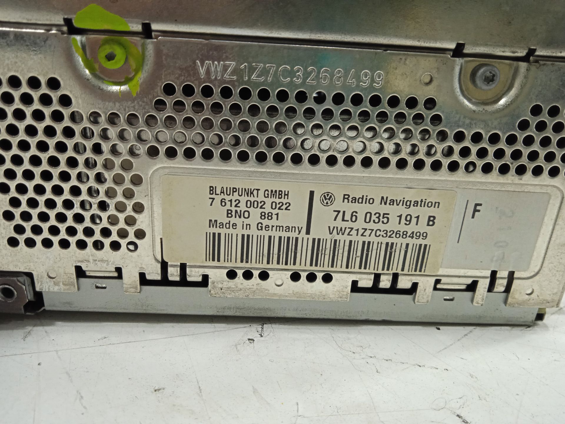 Sistema audio / radio cd volkswagen touareg (7la) tdi v10