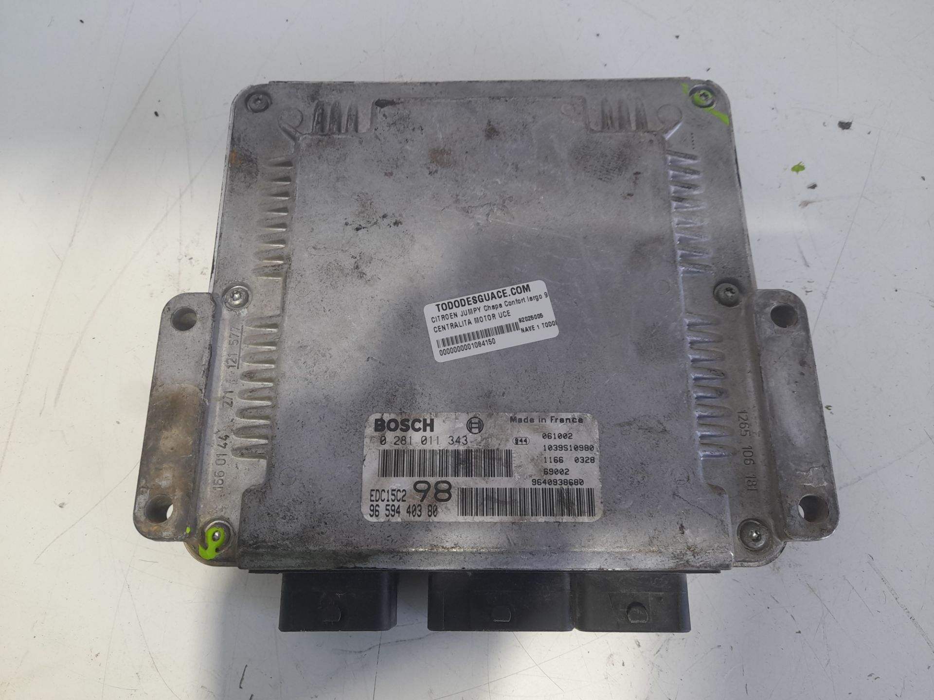 Centralita motor uce citroen jumpy chapa confort largo 900kg