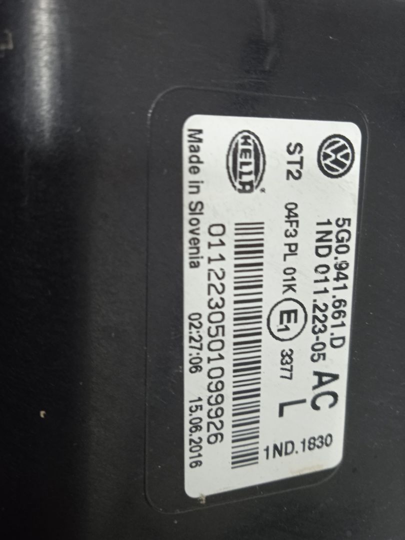 Faro antiniebla izquierdo volkswagen golf vii (5g1be1) bluemotion