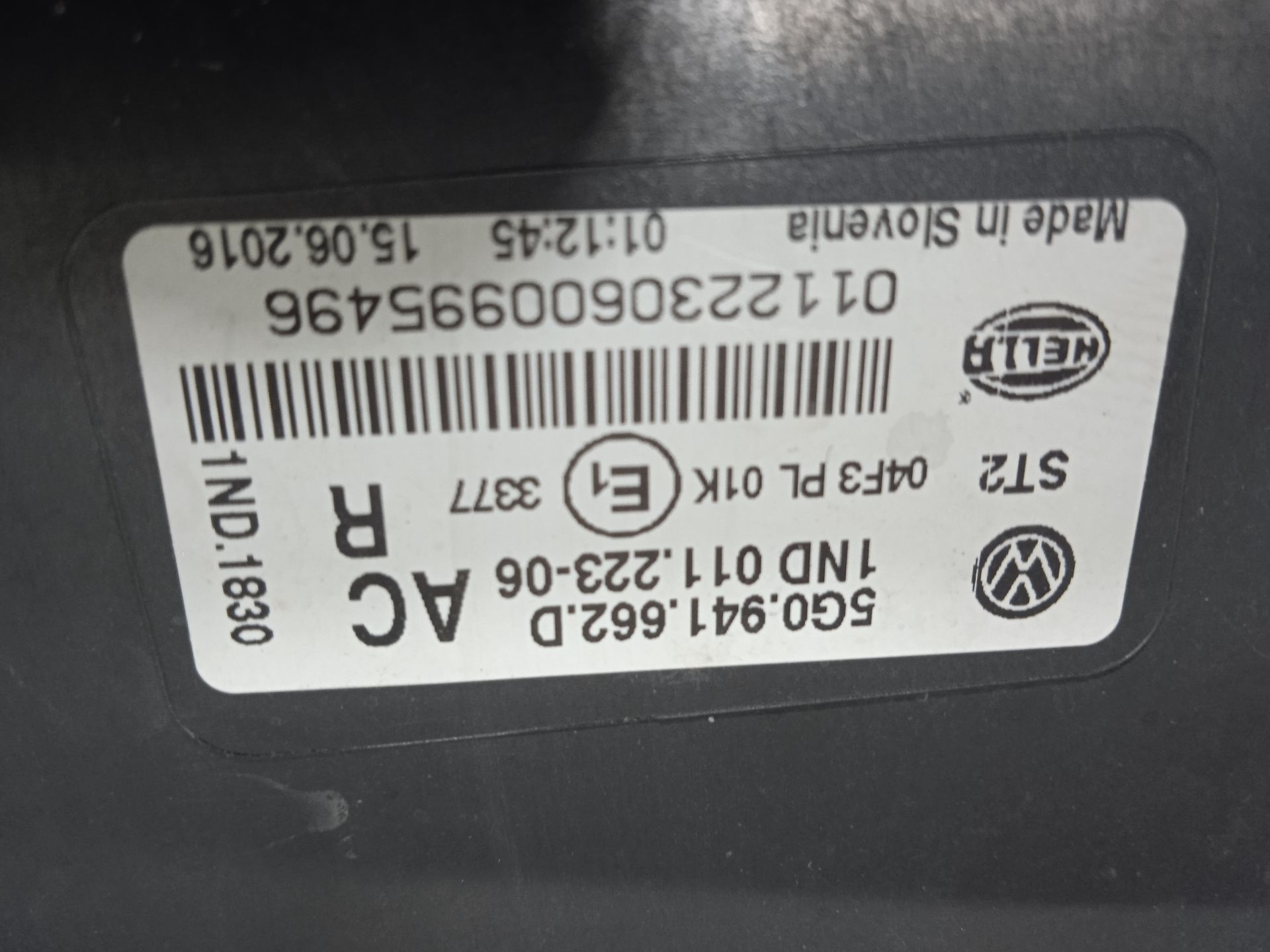 Faro antiniebla derecho volkswagen golf vii (5g1be1) bluemotion