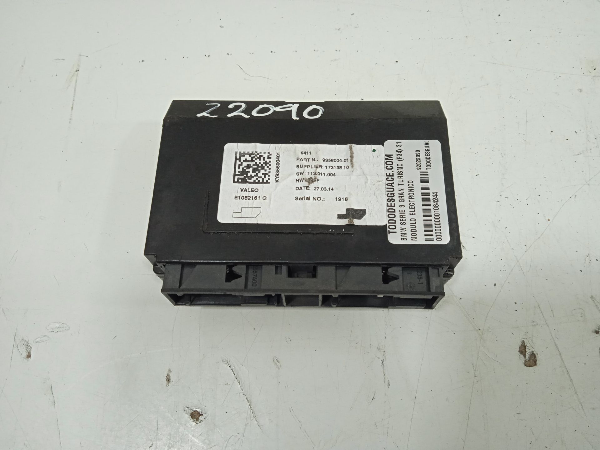 Modulo electronico bmw serie 3 gran turismo (f34) 318d