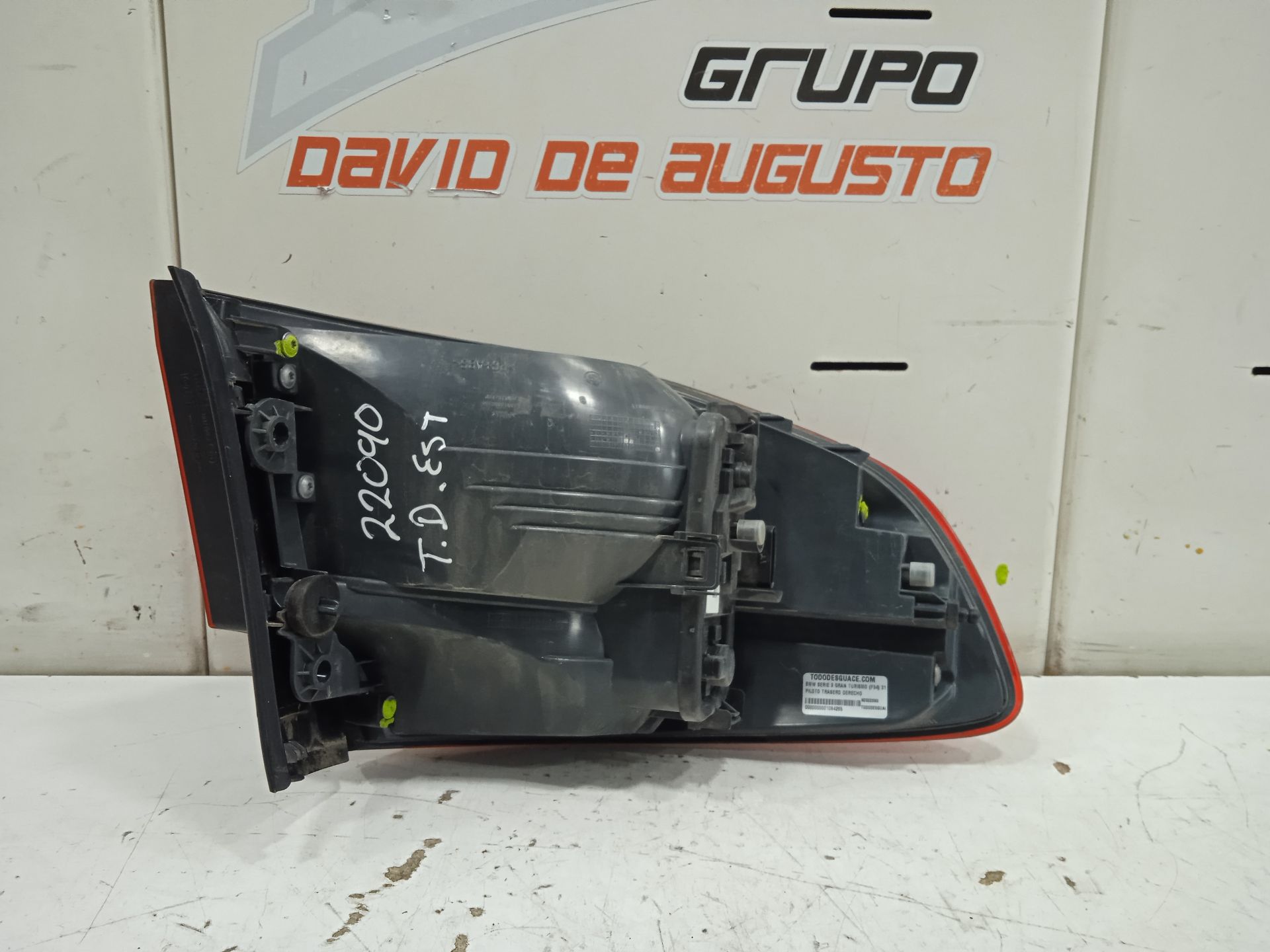 Piloto trasero derecho bmw serie 3 gran turismo (f34) 318d