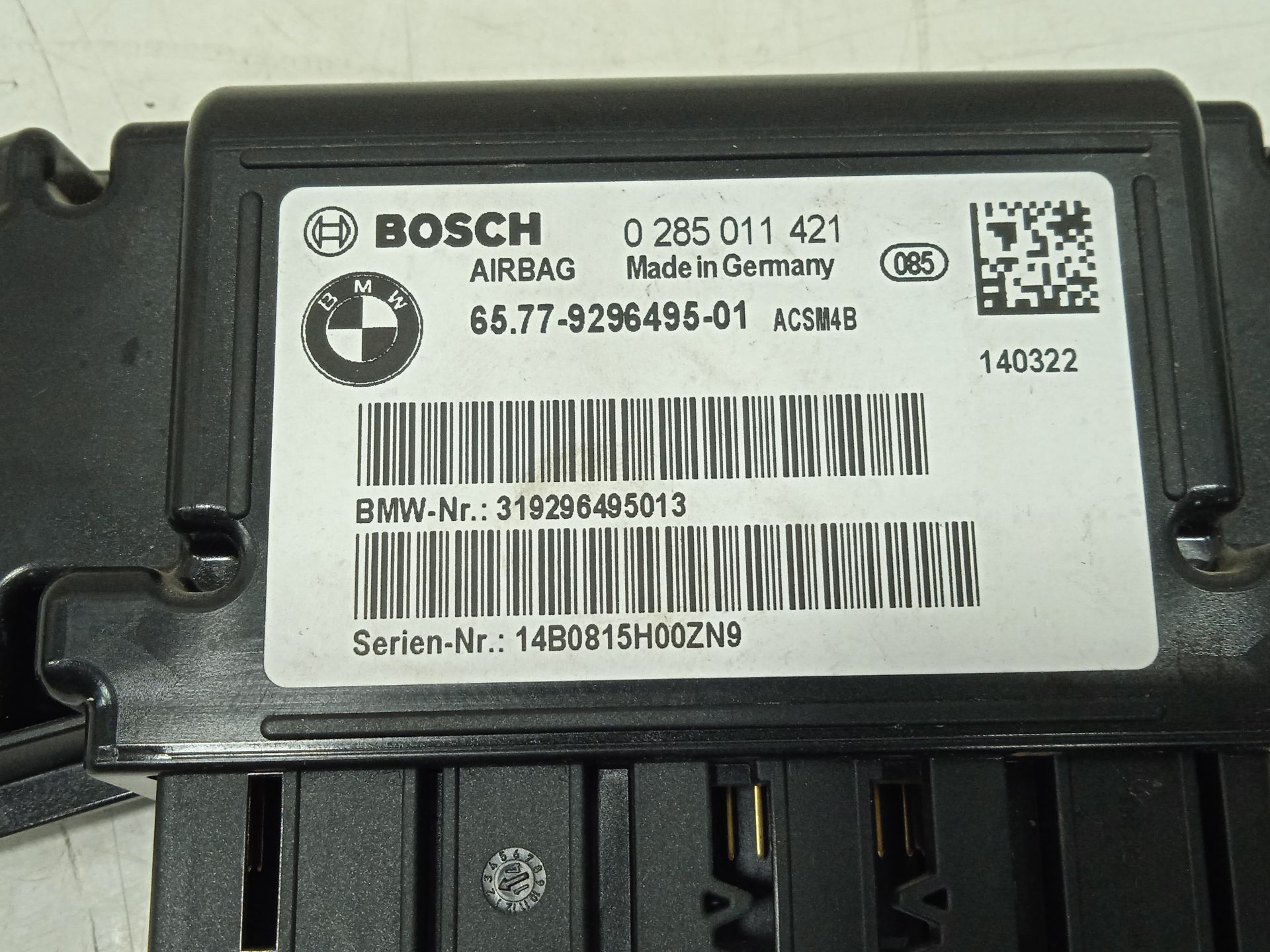 Centralita airbag bmw serie 3 gran turismo (f34) 318d