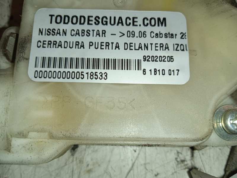Cerradura puerta delantera izquierda nissan cabstar cabstar 28.xx cabina simple ca