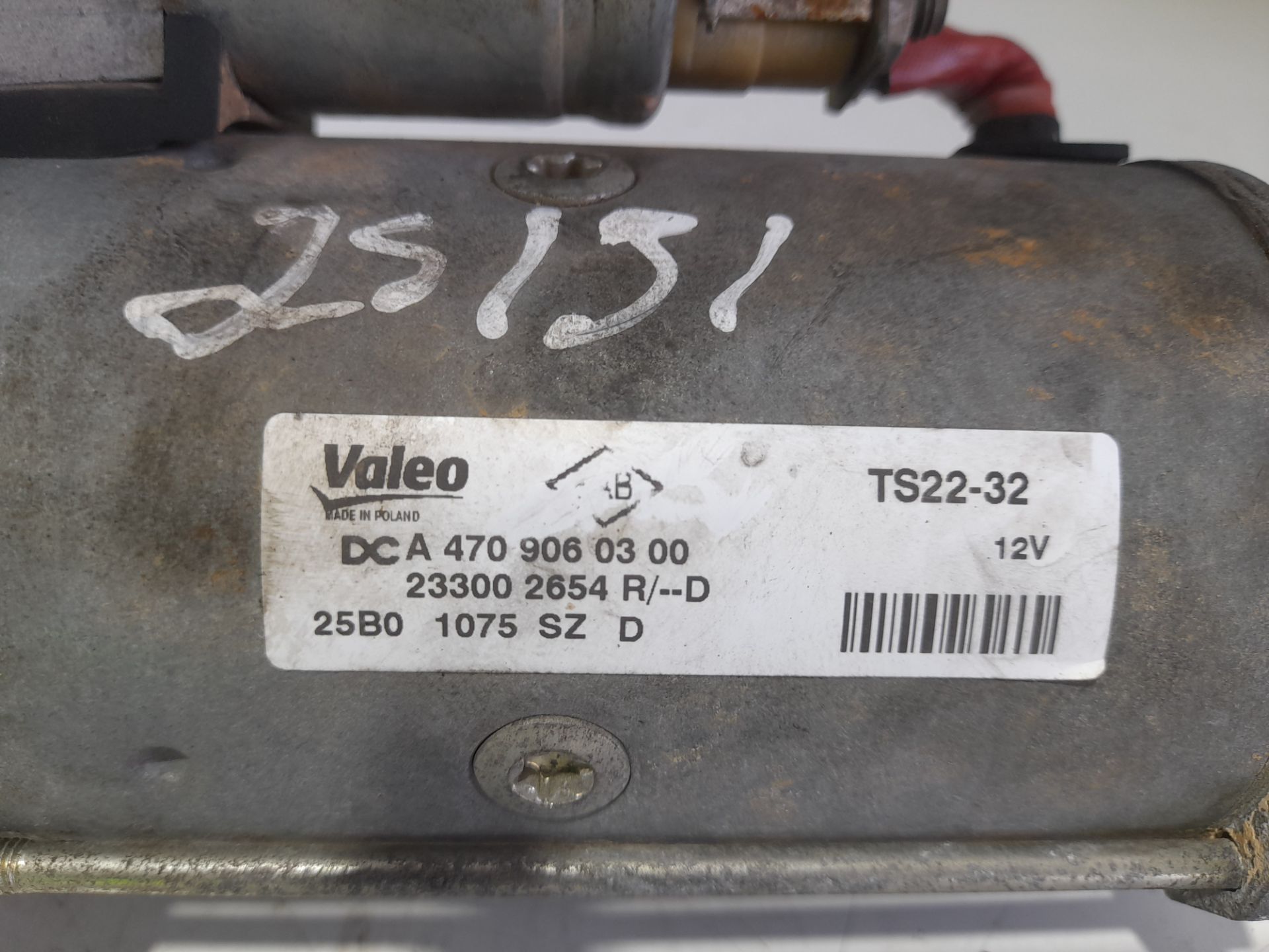 Motor arranque renault  no identificado