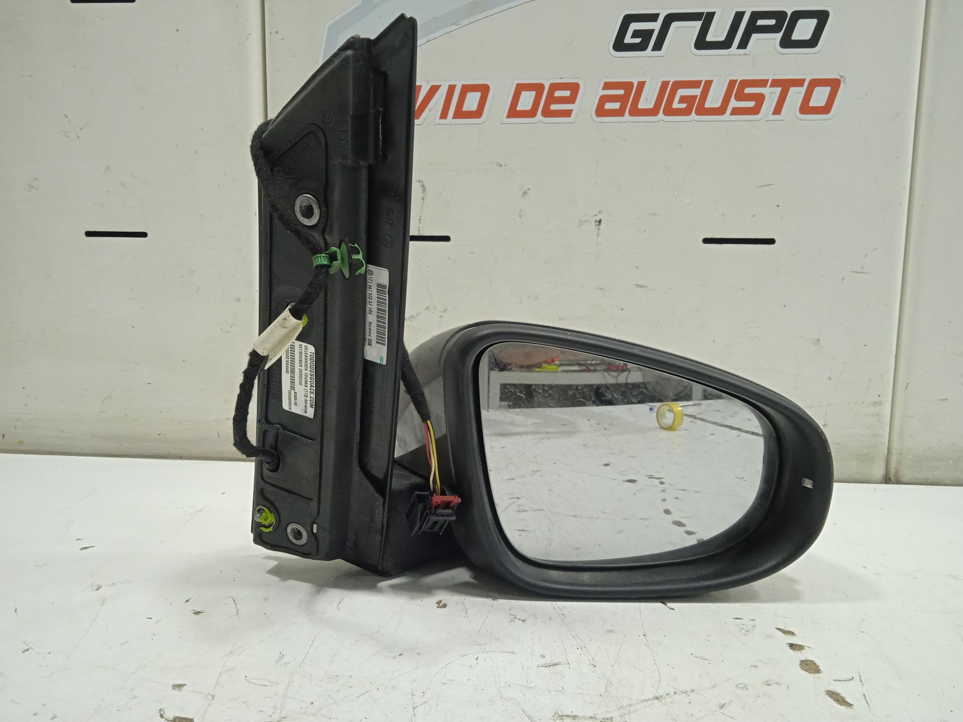 Retrovisor derecho volkswagen touran (1t2) advance