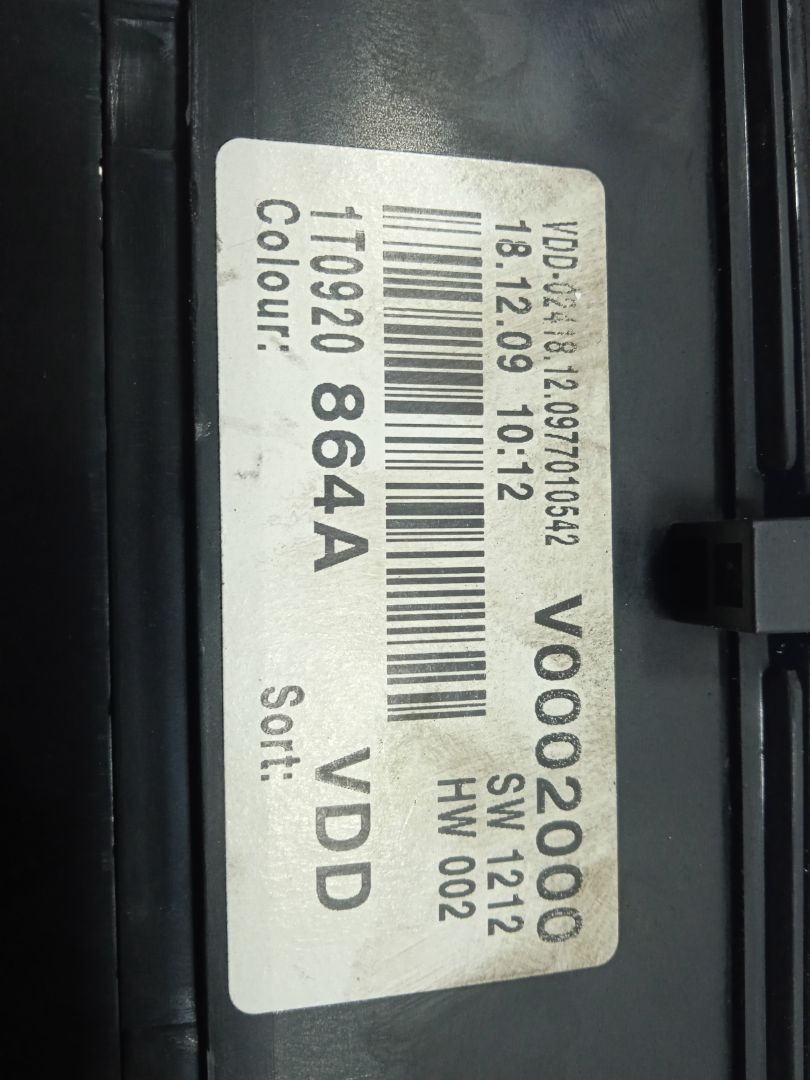 Cuadro instrumentos volkswagen touran (1t2) advance