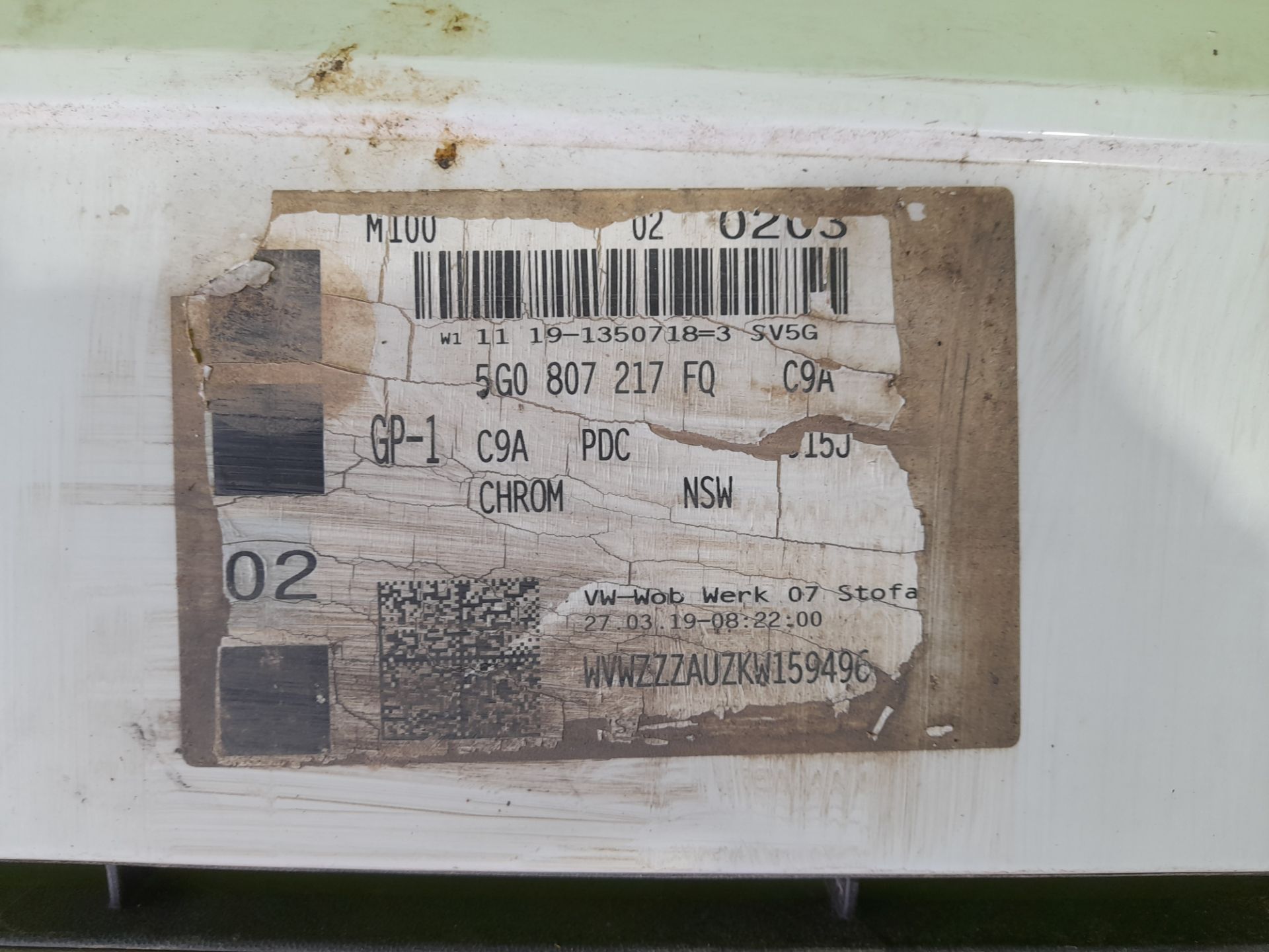Paragolpes delantero   no identificado