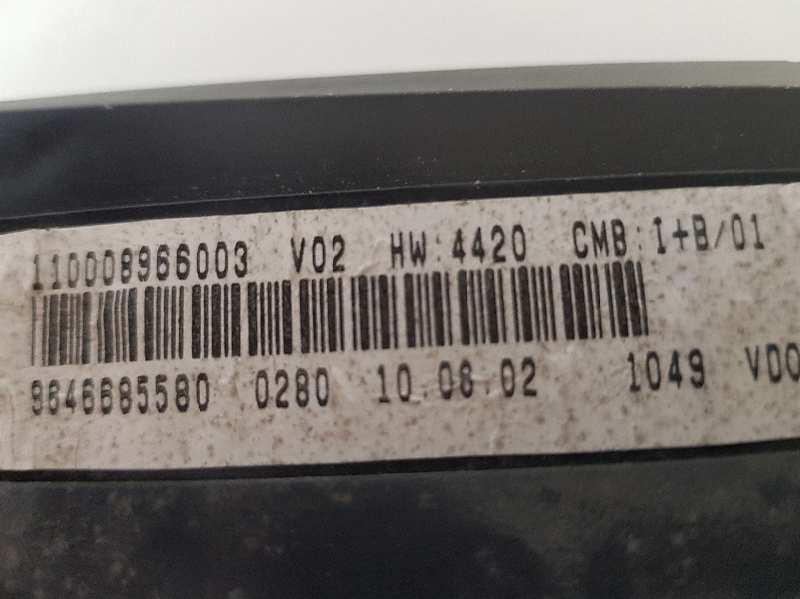  cuadro instrumentos   citroen xsara picasso 2.0 hdi cat (rhy / dw10td) 2.0 hdi cat (rhy / dw10td)