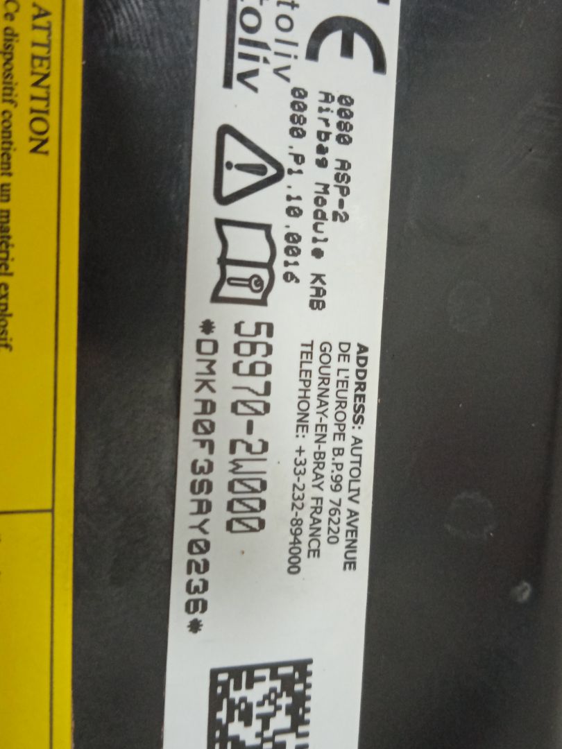 Kit airbag   no identificado