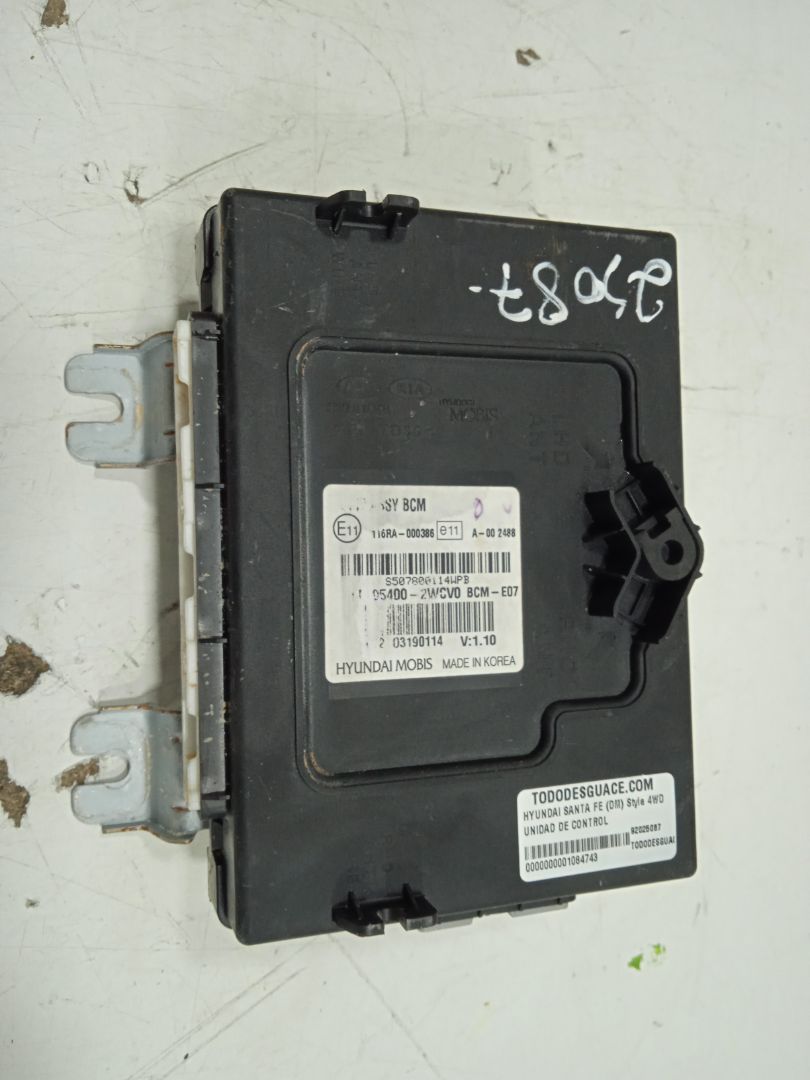 Unidad de control   no identificado