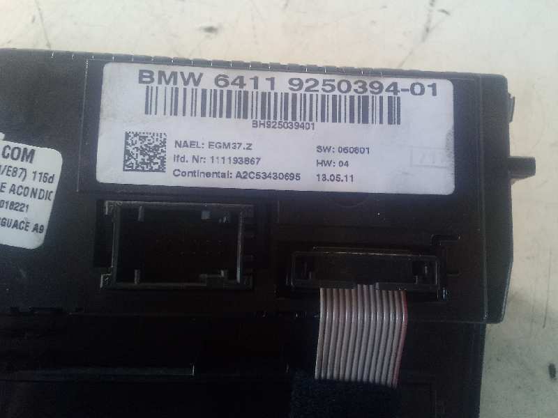Mando calefaccion / aire acondicionado bmw serie 1 berlina (e81e87) 116d
