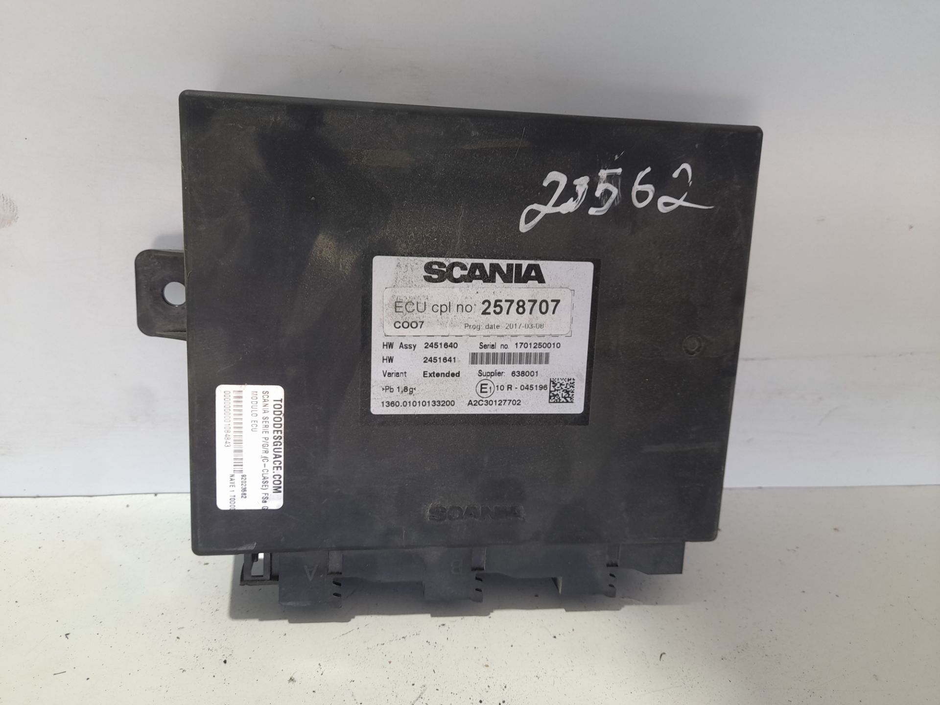 Modulo ecu scania baureihe c-klasse pgr (2004) fsa g400 (4x2) corto cg 14