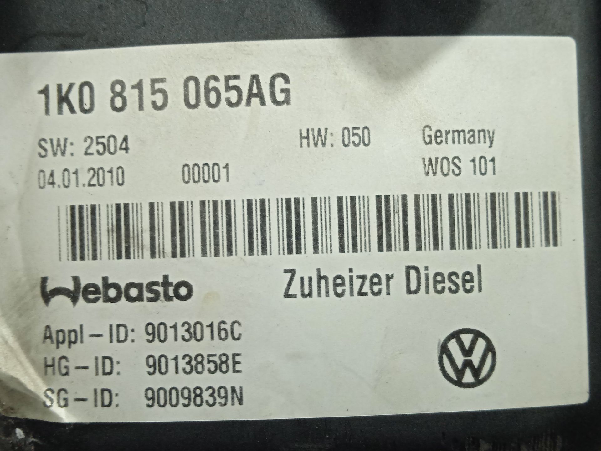 No identificado volkswagen touran (1t2) advance