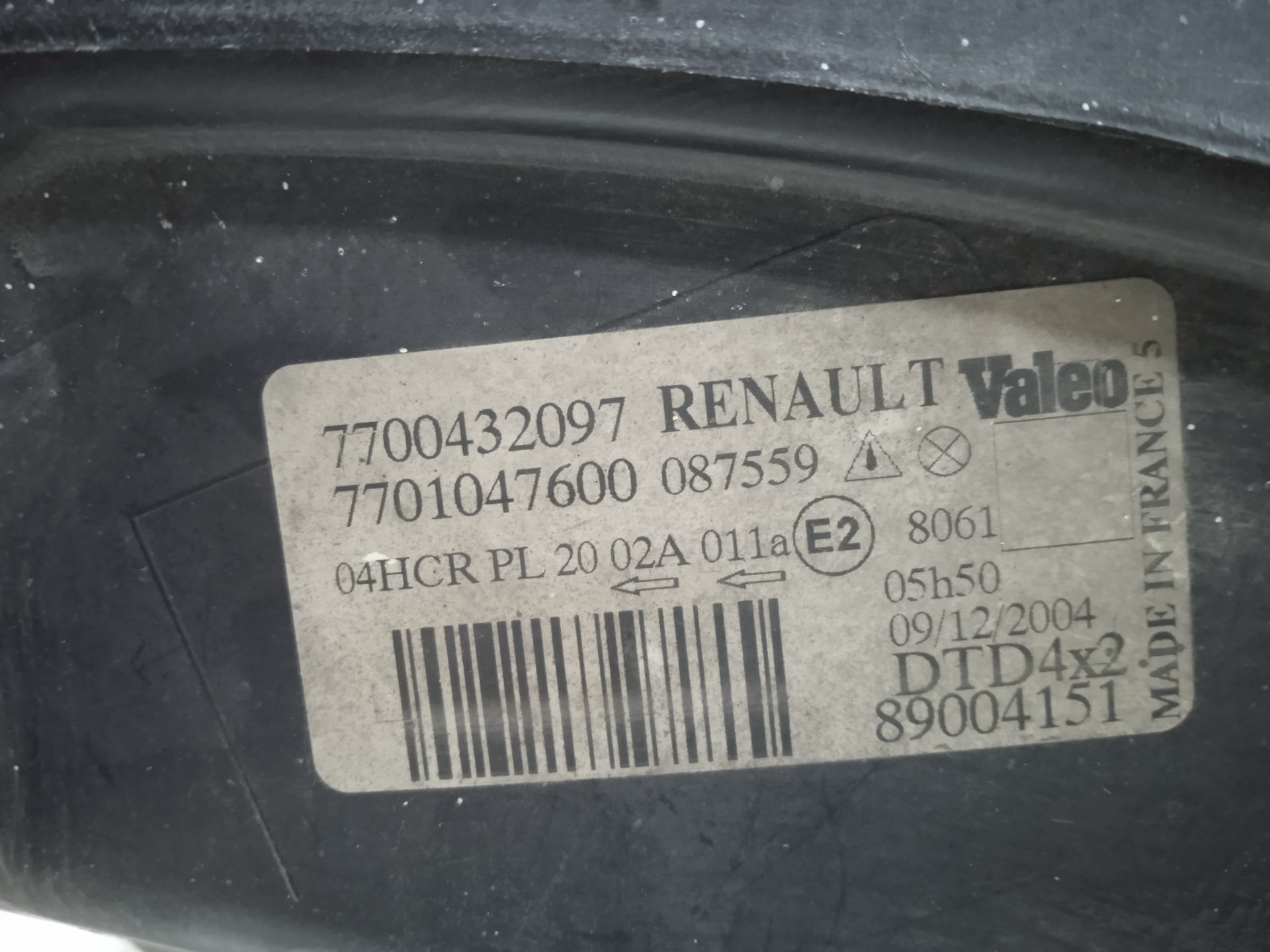 Faro derecho renault scenic i (ja...) 1.6 16v expression