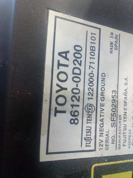 Sistema audio / radio cd toyota yaris (ksp9scp9nlp9) active