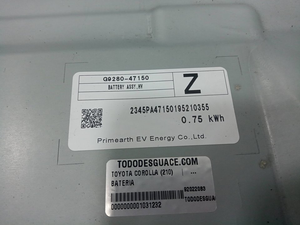 Bateria toyota  no identificado