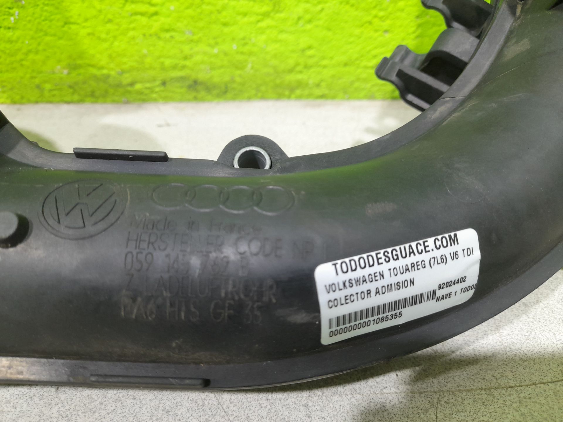 Colector admision volkswagen touareg (7l6) v6 tdi