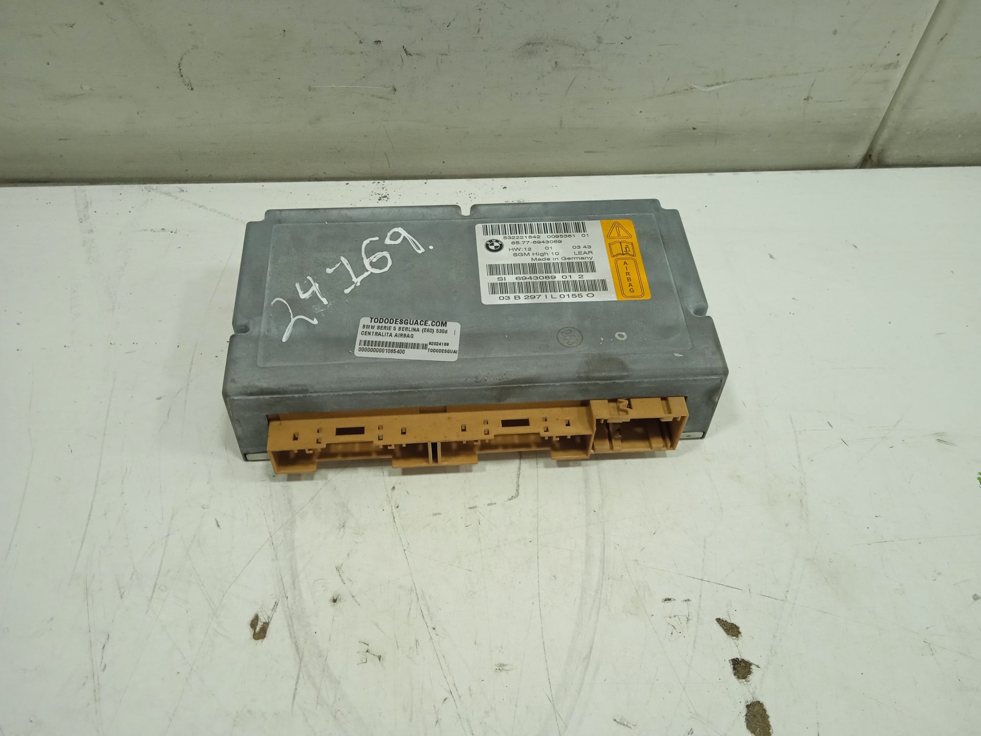 Centralita airbag bmw serie 5 berlina (e60) 530d