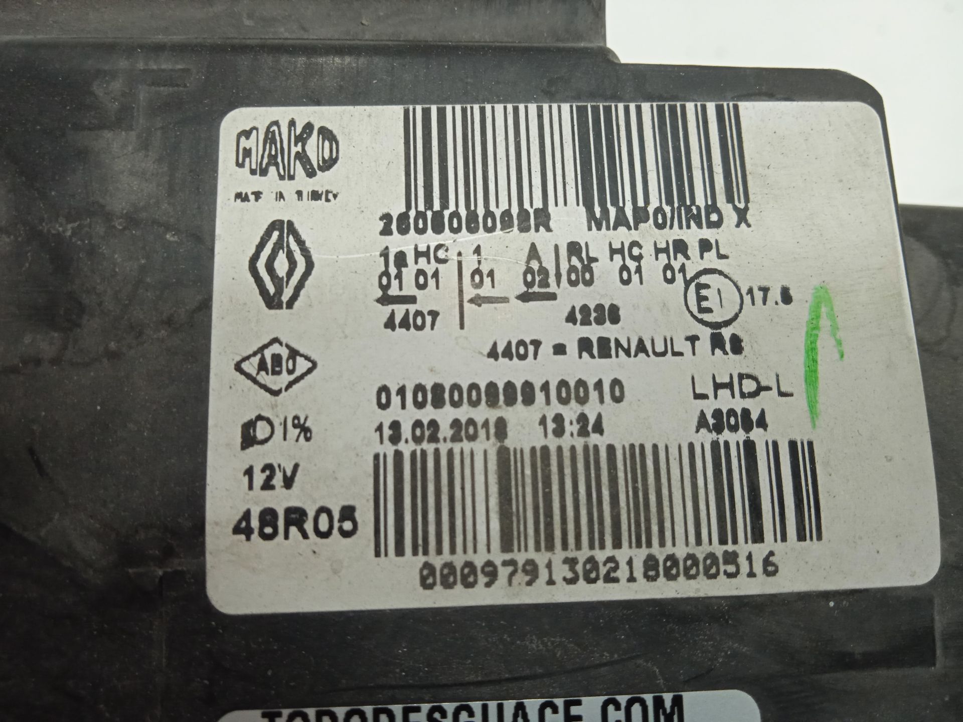 Faro izquierdo renault clio iv wolfnoir