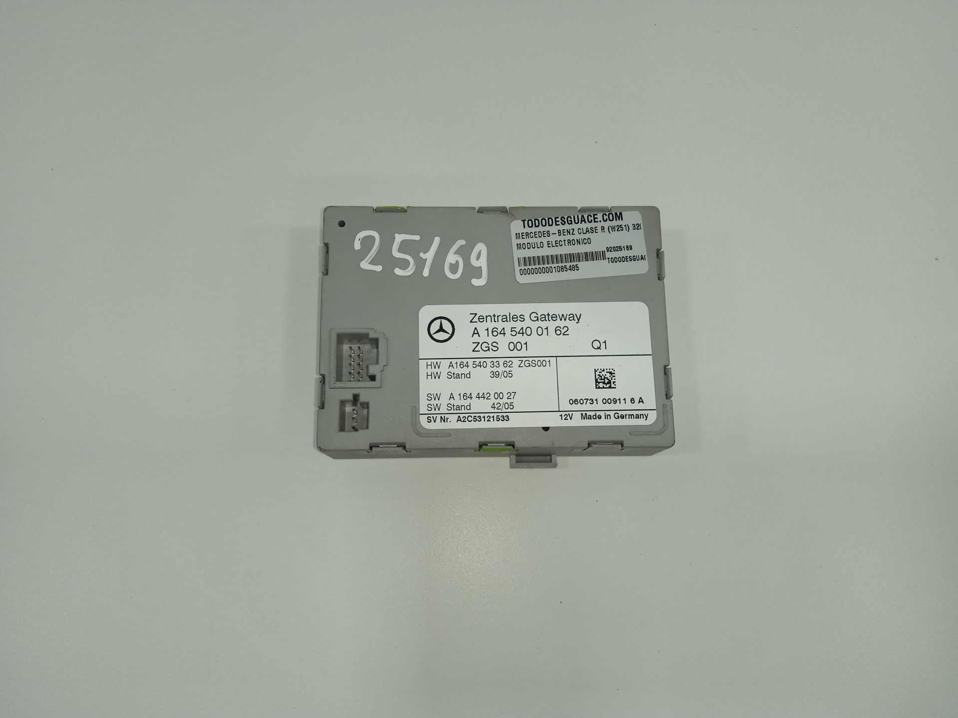 Modulo electronico mercedes-benz clase r (bm 251) 320 cdi (251.022)
